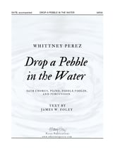 Drop a Pebble in the Water SATB choral sheet music cover